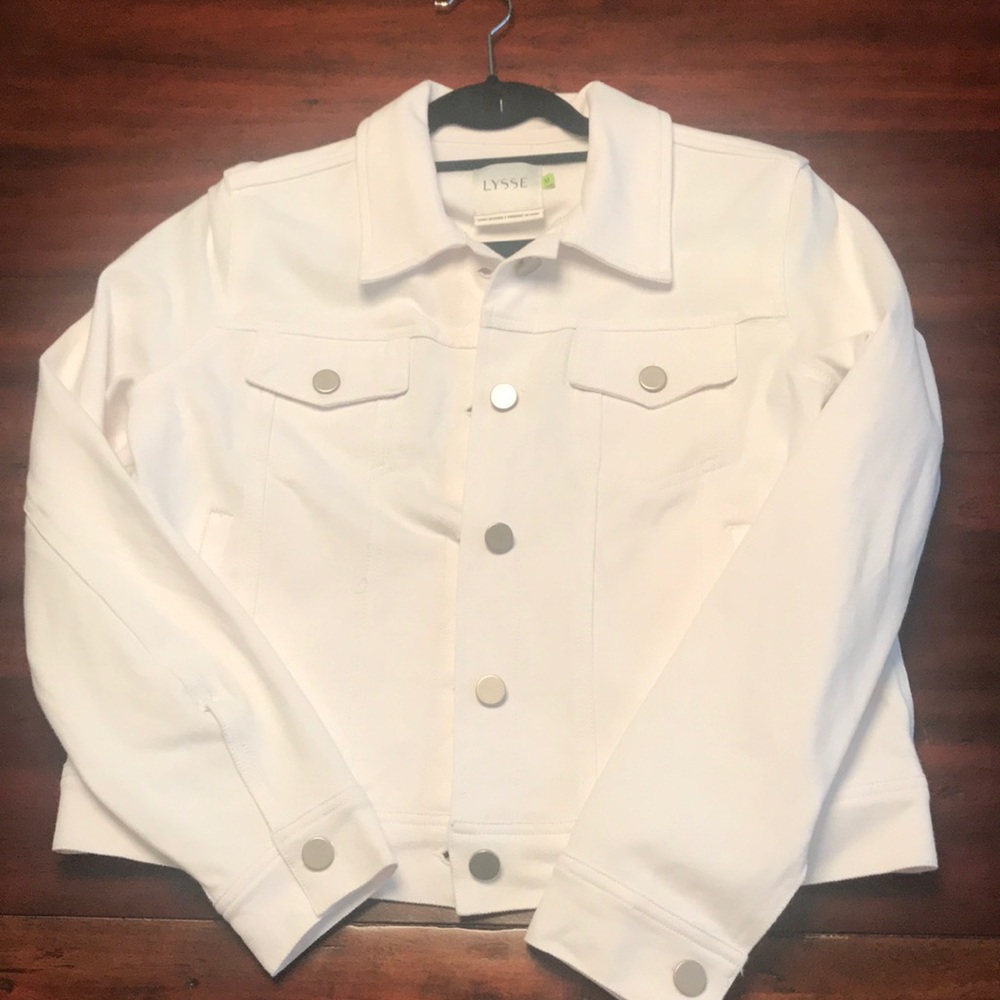 White jean jacket